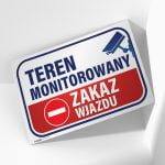Tabliczka teren monitorowany zakaz wjazdu - obrazek 2