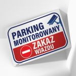 Tabliczka parking monitorowany zakaz wjazdu - obrazek 2