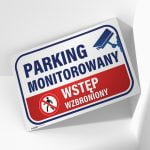 Tabliczka Parking monitorowany wstęp wzbroniony - obrazek 2