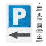 Tabliczka kierunkowa W LEWO PARKING - obrazek 2