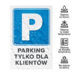 Tabliczka Parking tylko dla klientów - obrazek 3