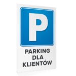 Tabliczka parking dla klientów