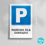 Tabliczka Parking dla zarządu - obrazek 2