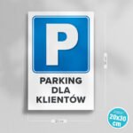 Tabliczka parking dla klientów - obrazek 2
