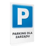 Tabliczka Parking dla zarządu