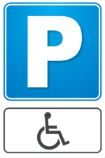 Tabliczka PARKING niepełnosprawnych, inwalidów - obrazek 6