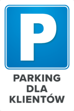 Tabliczka parking dla klientów - obrazek 6
