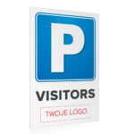 Tabliczka parking Visitor + TWOJE LOGO