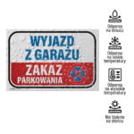 Tabliczka Zakaz parkowania Wyjazd z garażu - obrazek 2
