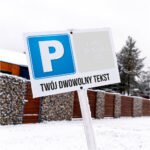 Parking z dowolną treścią i logo 20x30cm - obrazek 2