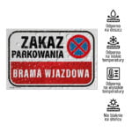 Tabliczka Brama wjazdowa Zakaz parkowania - obrazek 4