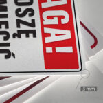 Tabliczka -UWAGA Proszę nie śmiecić - obrazek 3