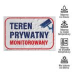 Tabliczka Teren Prywatny Monitorowany - obrazek 4