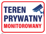 Tabliczka Teren Prywatny Monitorowany - obrazek 6