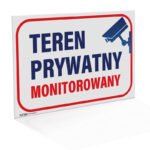 Tabliczka Teren Prywatny Monitorowany