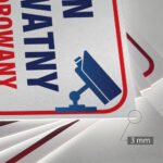 Tabliczka Teren Prywatny Monitorowany - obrazek 3