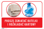 Tabliczka informacyjna PCV Proszę Zgniatać Butelki - obrazek 6