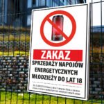 Tabliczka zakaz sprzedaży napojów energetycznych - obrazek 3