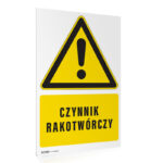 Tabliczka Uwaga Czynnik Rakotwórczy