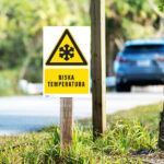 Tabliczka UWAGA NISKA TEMPERATURA - obrazek 5