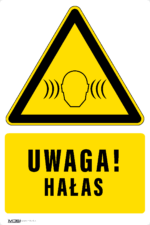 Tabliczka UWAGA HAŁAS - obrazek 5