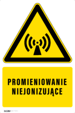 Tabliczka PROMIENIOWANIE NIEJONIZUJĄCE - obrazek 5