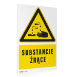 Tabliczka ostrzegawcza Substancje żrące