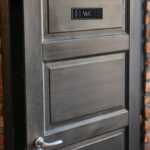 Tabliczka WC damskie meskie I dibond szczotkowany I 10x30 cm I SE1 - obrazek 2