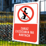 Tabliczka Zakaz Zjeżdżania na Nartach - obrazek 4
