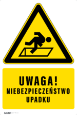 Tabliczka UWAGA NIEBEZPIECZEŃSTWO UPADKU - obrazek 6