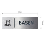 Tabliczka BASEN 30x10 cm DIBOND - obrazek 2
