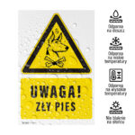 Tabliczka UWAGA ZŁY PIES - obrazek 2