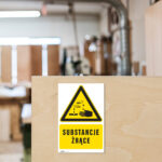 Tabliczka ostrzegawcza Substancje żrące - obrazek 4