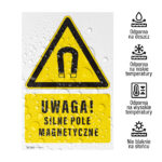 Tabliczka UWAGA SILNE POLE MAGNETYCZNE - obrazek 2