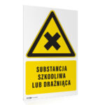 Tabliczka SUBSTANCJA SZKODLIWA lub DRAŻNIĄCA