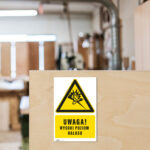 Tabliczka UWAGA WYSOKI POZIOM HAŁASU - obrazek 4