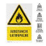 Tabliczka SUBSTANCJE ŁATWOPALNE - obrazek 2