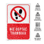 Tabliczka Nie Deptać Trawnika - obrazek 3