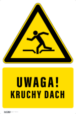 Tabliczka UWAGA KRUCHY DACH - obrazek 5