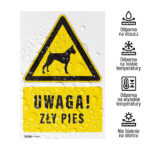 Tablica ostrzegawcza - uwaga zły pies - obrazek 3