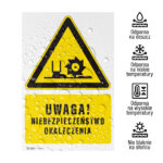 Tabliczka NIEBEZPIECZEŃSTWO OKALECZENIA - obrazek 4