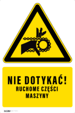 Tabliczka RUCHOME CZĘŚCI MASZYNY - obrazek 5