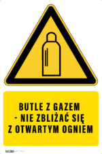 Tabliczka UWAGA BUTLE Z GAZEM ZAKAZ OGNIA - obrazek 5