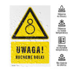 Tabliczka UWAGA RUCHOME ROLKI - obrazek 2