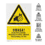 Tabliczka NIEBEZPIECZEŃSTWO WCIĄGNIĘCIA - obrazek 4