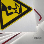 Tabliczka UWAGA NIEBEZPIECZEŃSTWO URAZ GŁOWY - obrazek 3