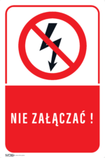 Tabliczka Nie załączać! - obrazek 5
