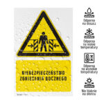 Tabliczka ZAGROŻENIE ZGNIECENIA BOCZNEGO - obrazek 2