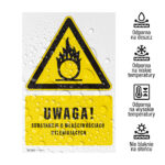 Tabliczka UWAGA SUBSTANCJE O WŁAŚCIWOŚCIACH UTLENIAJĄCYCH - obrazek 4