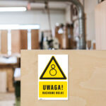 Tabliczka UWAGA RUCHOME ROLKI - obrazek 4